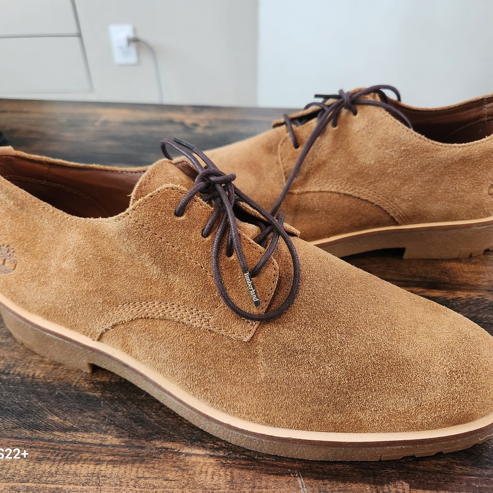 Timberland Men's Tan Leather Shoes SKU X03 - Picture 3 of 12
